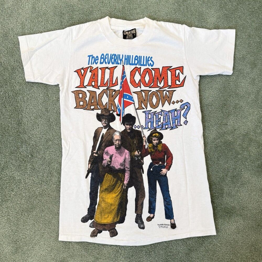 Vintage 1993 The Beverly Hillbillies CBS TV Show Movie Promo T-Shirt Small Rare
